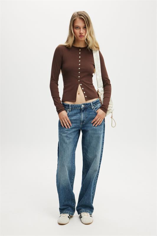 MDX Bitter Coffee Slim Fit Buttoned Women's Cardigan MG2580 - Telford