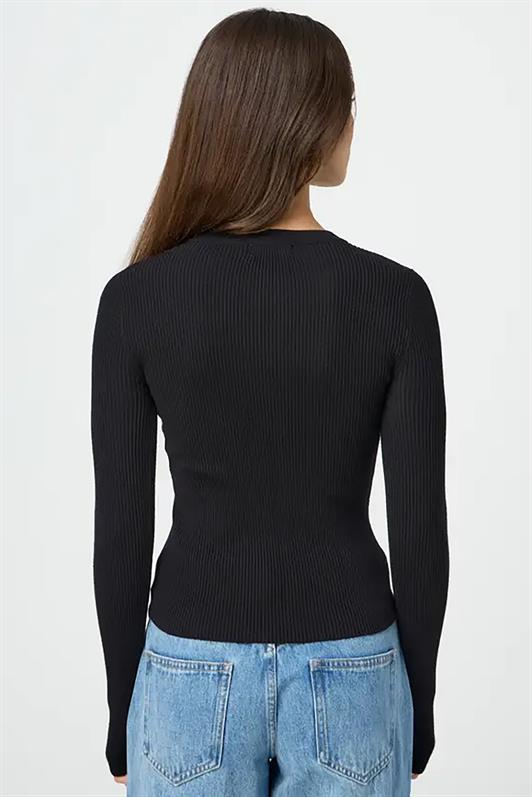 MDX Black Buttoned Long Sleeve Cardigan MG2177 - Gronau