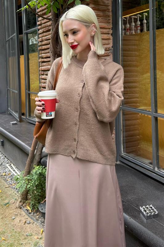 MDX Mink Comfort Fit Buttoned Knit Women's Cardigan MG2552 - Winsford