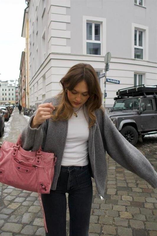 MDX Dark Grey Zippered Long Sleeve Knit Cardigan MG2061 - Zwolle
