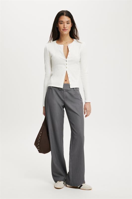 MDX White Slim Fit Buttoned Women's Cardigan MG2580 - Glenview