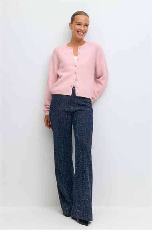 MDX Pink Comfortable Buttoned Knit Women's Cardigan MG2552 - Fair Lawn