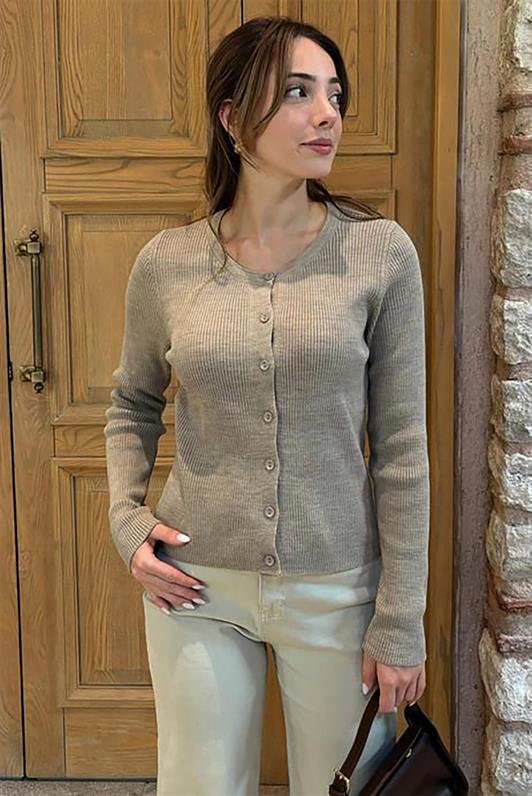 MDX Mink Buttoned Long Sleeve Knit Cardigan MG2218 - Tonbridge