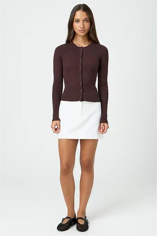 MDX Brown Buttoned Long Sleeve Cardigan MG2177 - Chernihiv