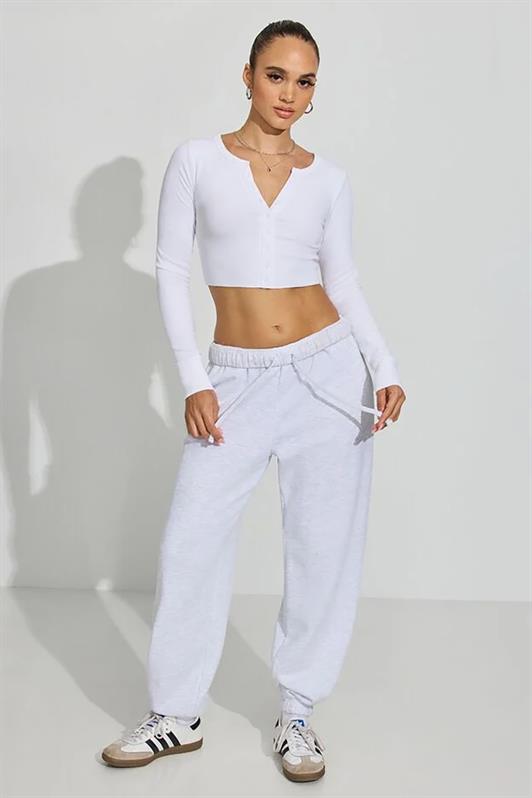 MDX White Long Sleeve Buttoned Cardigan Crop Sweater MG2193 - Tultitlán de Mariano Escobedo