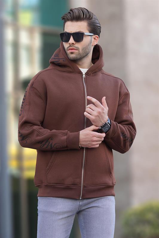 كارديجان مطبوع للرجال من MDX Pain Brown 7053 - فرايبيرج