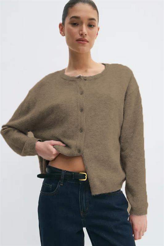 MDX Mink Comfort Fit Buttoned Knit Women's Cardigan MG2552 - Winsford