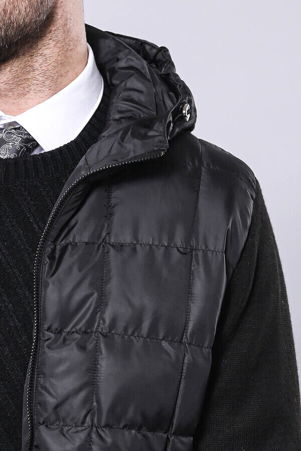 WSS Hooded Black Coat Jacket  - Metairie