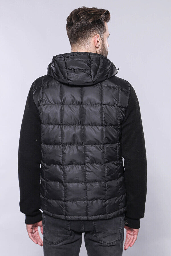 WSS Hooded Black Coat Jacket  - Metairie