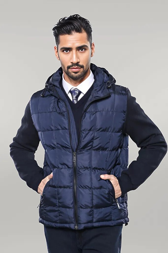 WSS Hooded Navy Blue Coat Jacket  - Singen