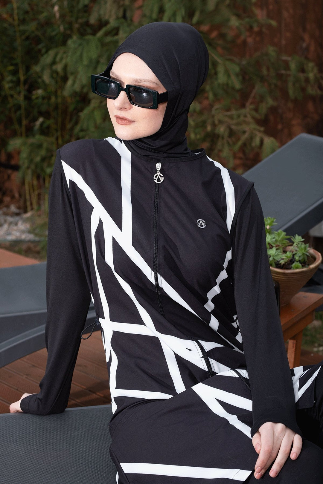 MDS Women 6049 Black Burkini - Perris