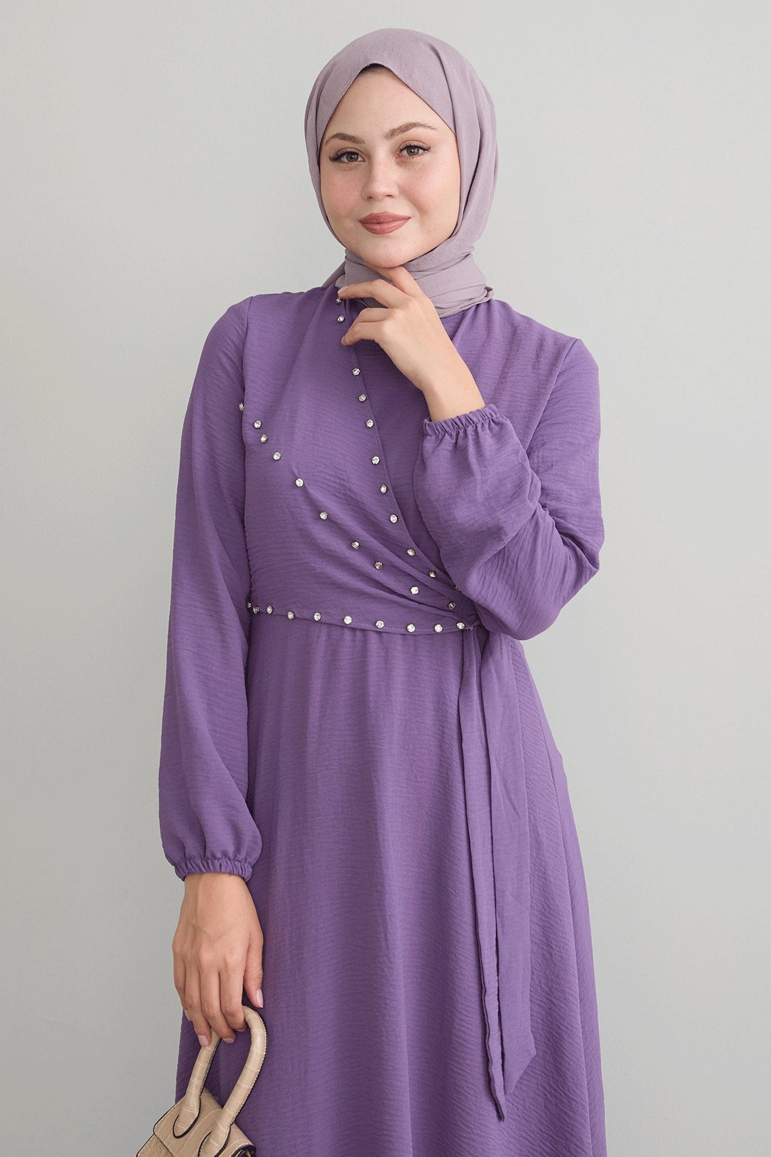MDS Women Lila Ayrobin Dress with Front Tie Detail - Arlington