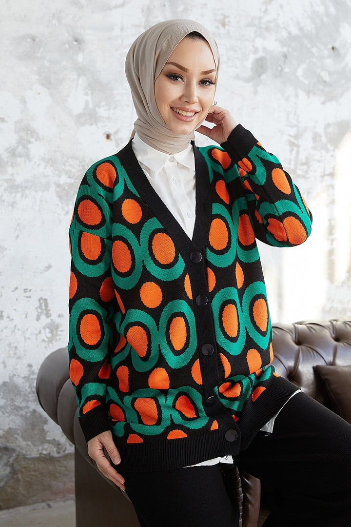 MDS Women Esla Polka Dot Sweater - Black - Loughborough