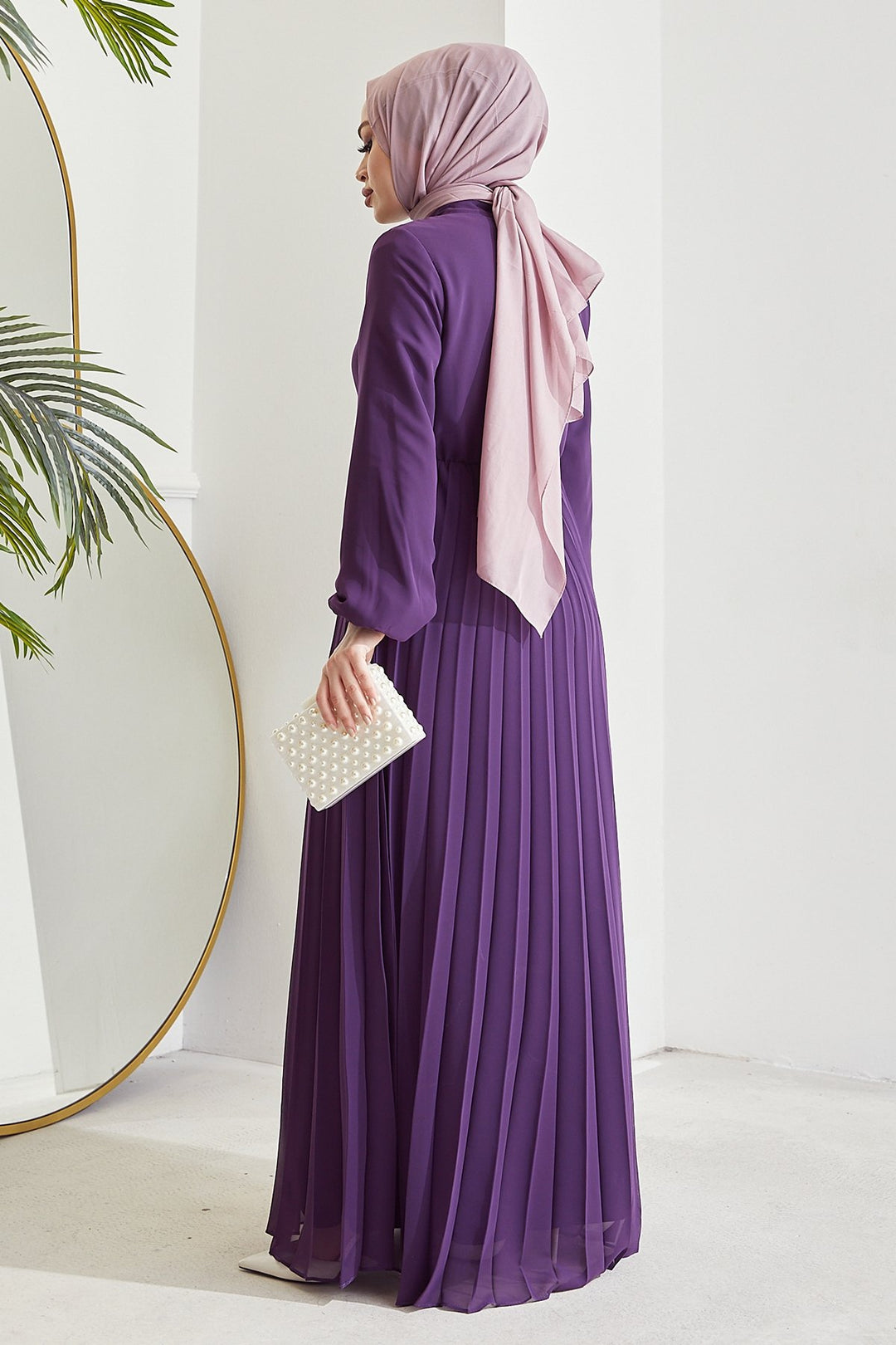 MDS Women Piliseli Limelda Chiffon Dress - Purple - Angers