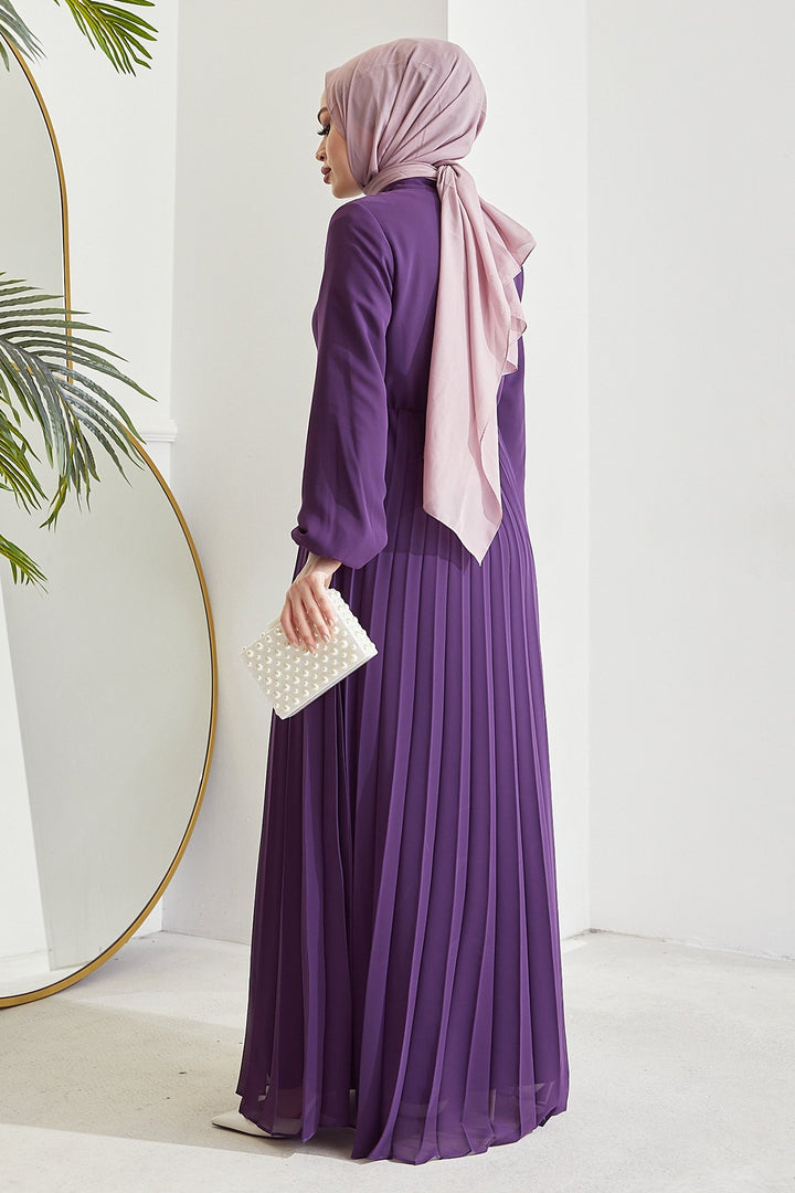 MDS Women Piliseli Limelda Chiffon Dress - Purple - Angers