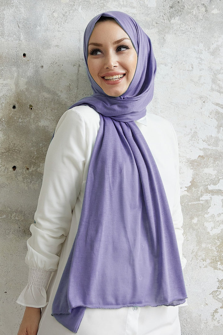 MDS Women Lacy Knit Shawl - Lilac - Covington