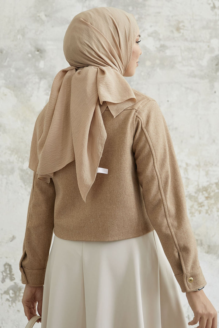 MDS Women Liesa Cover Pocketed Cashmere Jacket - Camel - Santa Cruz Xoxocotlán