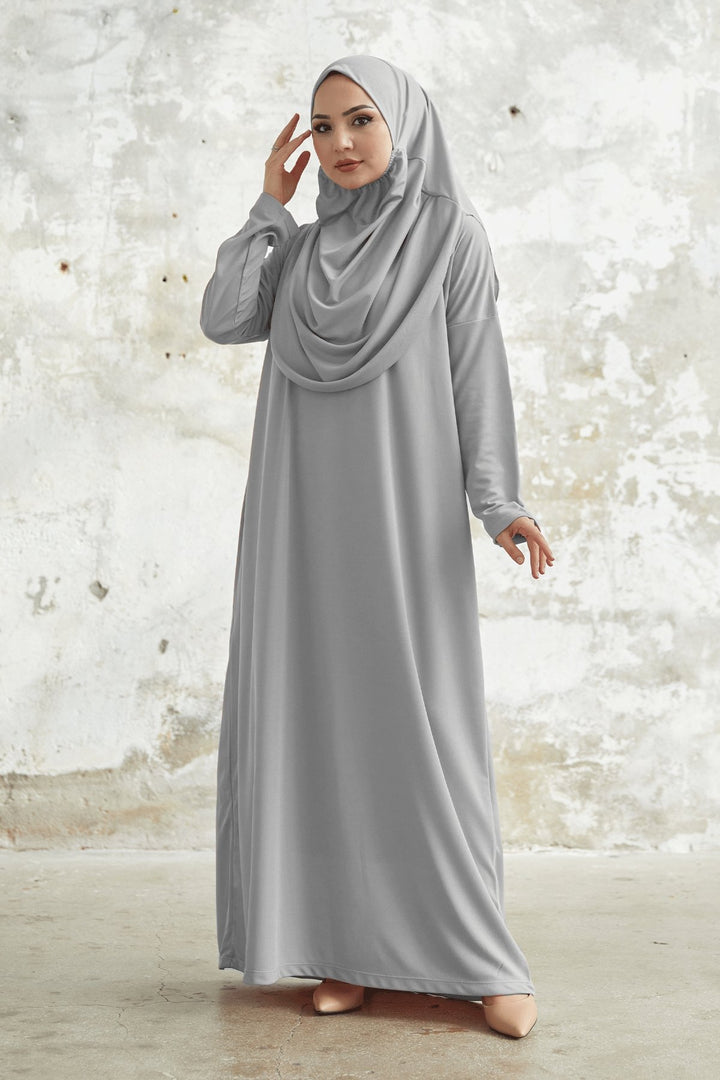 MDS Women One Piece Prayer Dress - Gray - Kateríni