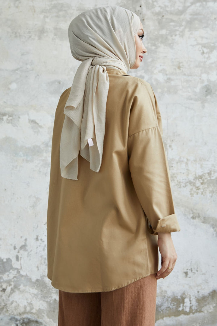 MDS Women Marley Tote Pocket Detail Jacket - Beige - Neuilly-sur-Marne