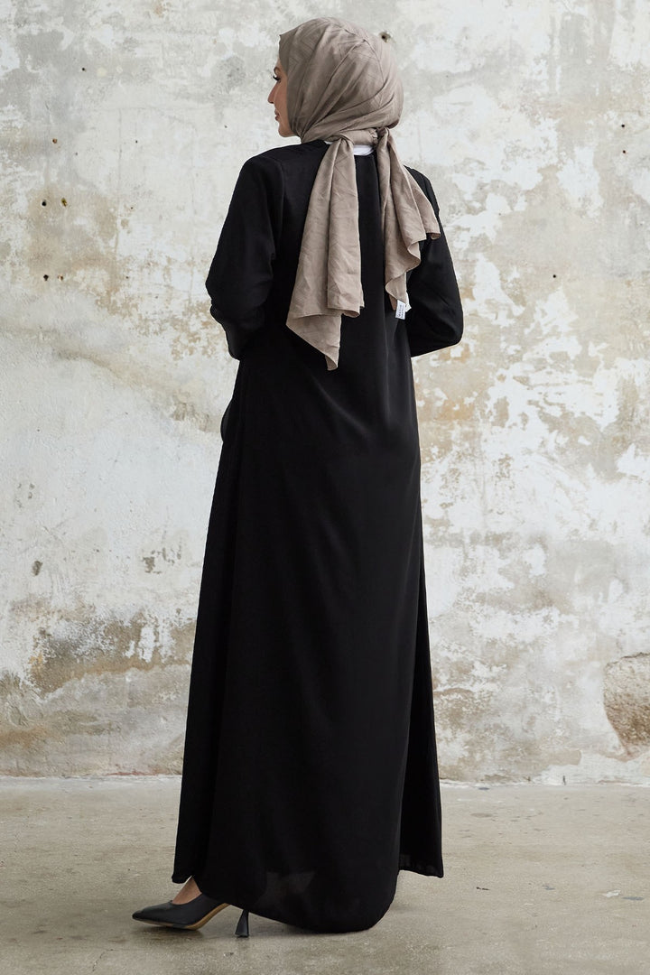MDS Women Secret Rocky Black Abaya - Saint-Maur-des-Fossés