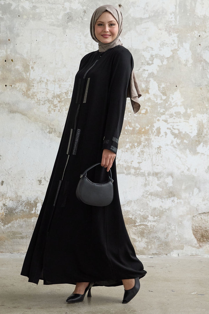 MDS Women Secret Rocky Black Abaya - Saint-Maur-des-Fossés
