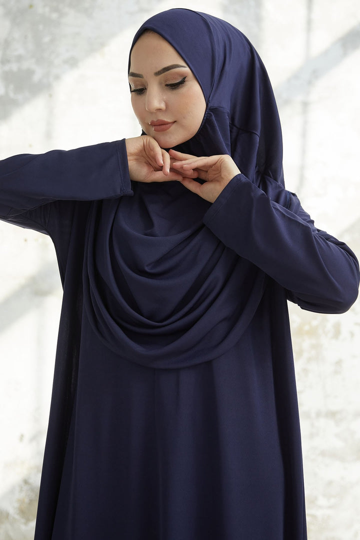 MDS Women One Piece Prayer Outfit - Navy Blue - Brant