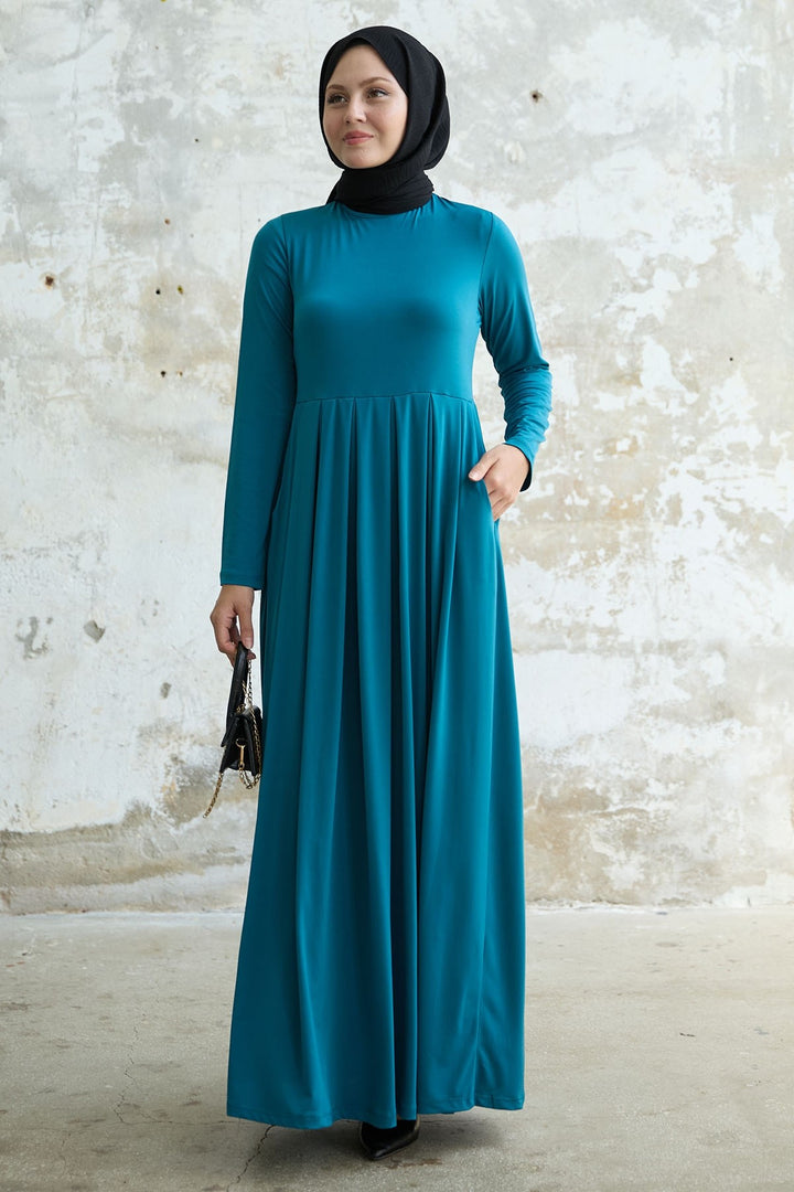MDS Women Sandy Pocket Dress - Petrol Green - Tizayuca