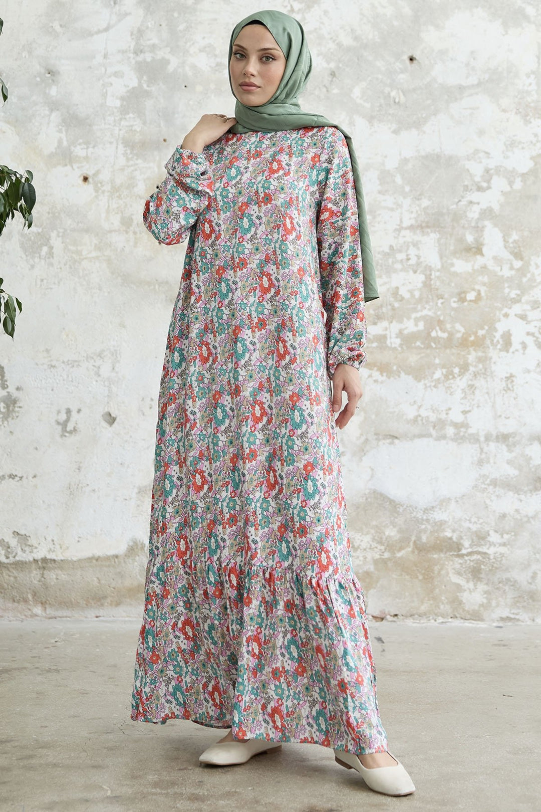 MDS Women Mixed Crispy Floral Viscose Dress - Pink - Manchester