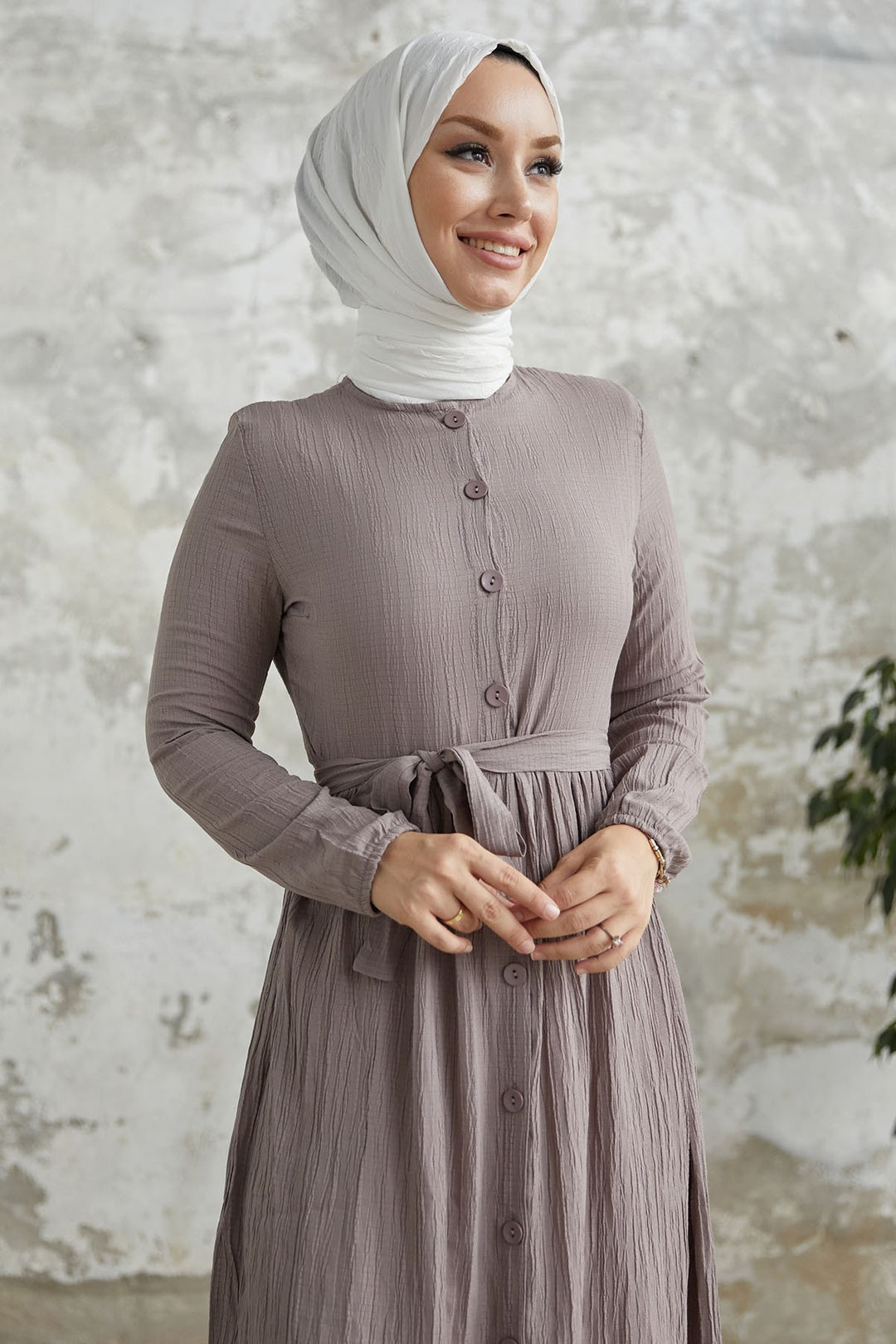 MDS Women Lemina Belted Dress - Milky Coffee - Castellón de la Plana