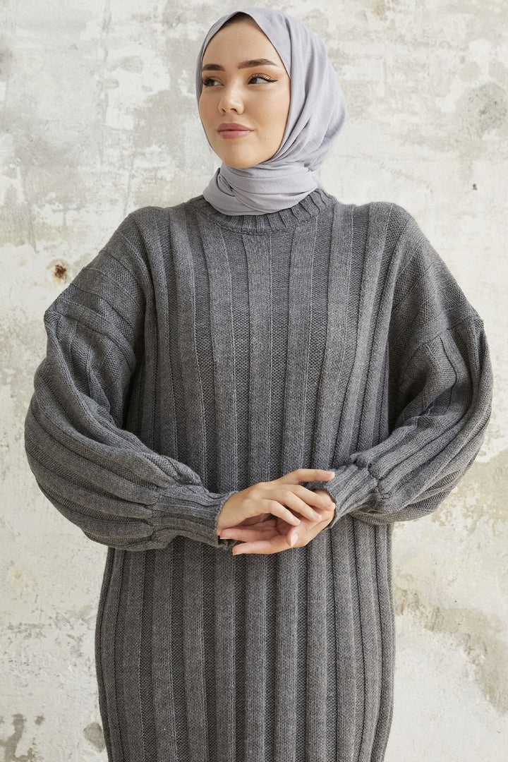 MDS Women Lovisa Threaded Knit Dress - Anthracite - Great Falls