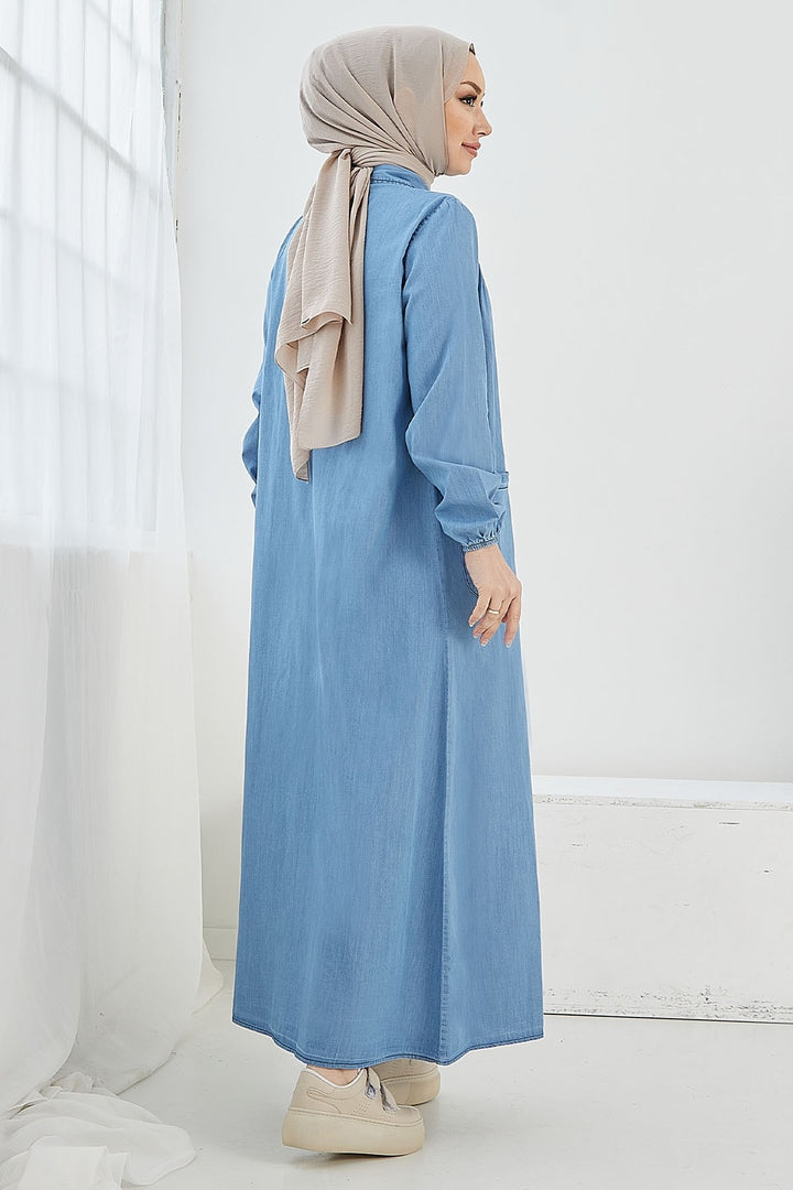 MDS Women Mayra Pocketed Denim Dress - Light Blue - San Vicente de Baracaldo