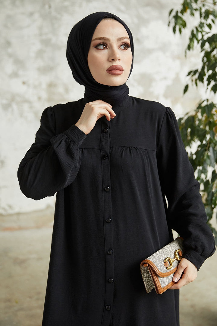 MDS Women Arfa Ayrobin Buttoned Casual Suit - Black - Mazarrón