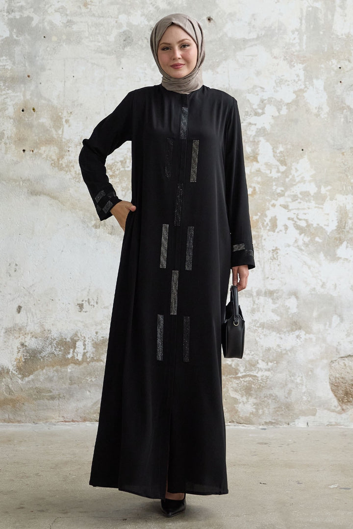 MDS Women Secret Rocky Black Abaya - Saint-Maur-des-Fossés