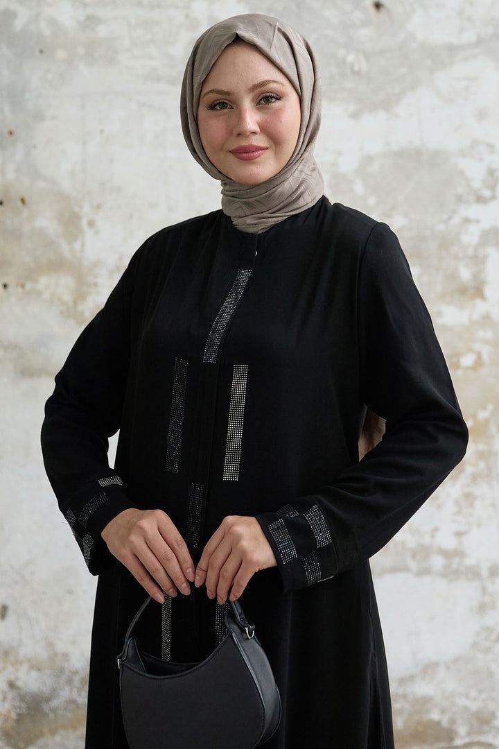 MDS Women Secret Rocky Black Abaya - Saint-Maur-des-Fossés