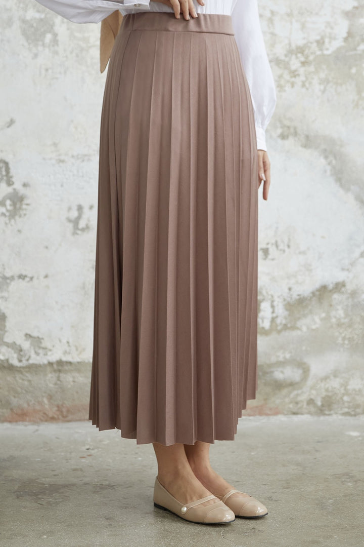 MDS Women Luisa Beli Rubber-Banded Skirt - Milky Coffee - Pinotepa