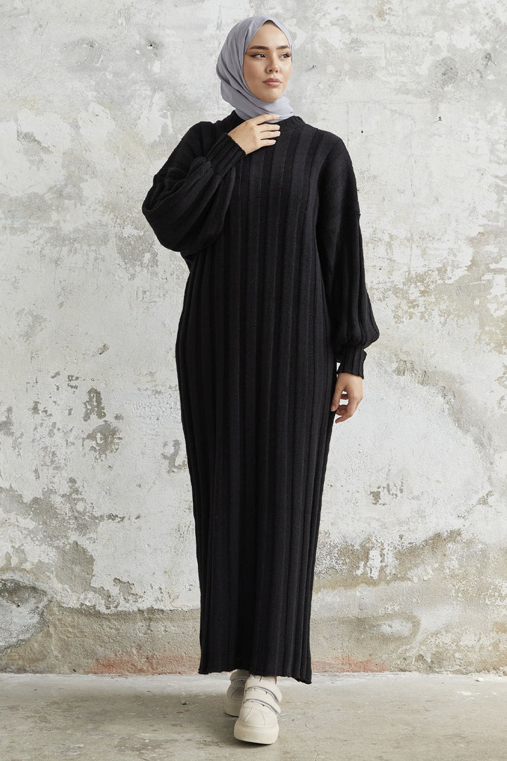 MDS Women Lovisa Ribbed Knit Dress - Black - Zaventem