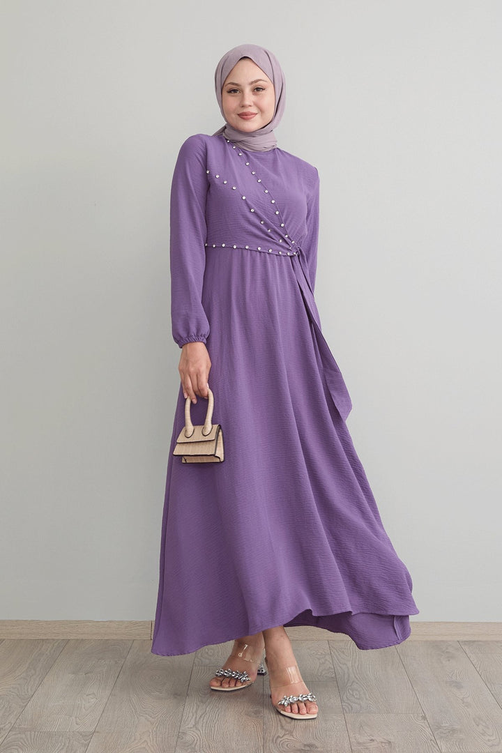 MDS Women Lila Ayrobin Dress with Front Tie Detail - Arlington