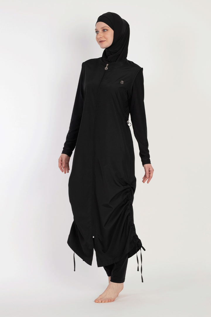 MDS Women 6068 Black Burkini - Temple