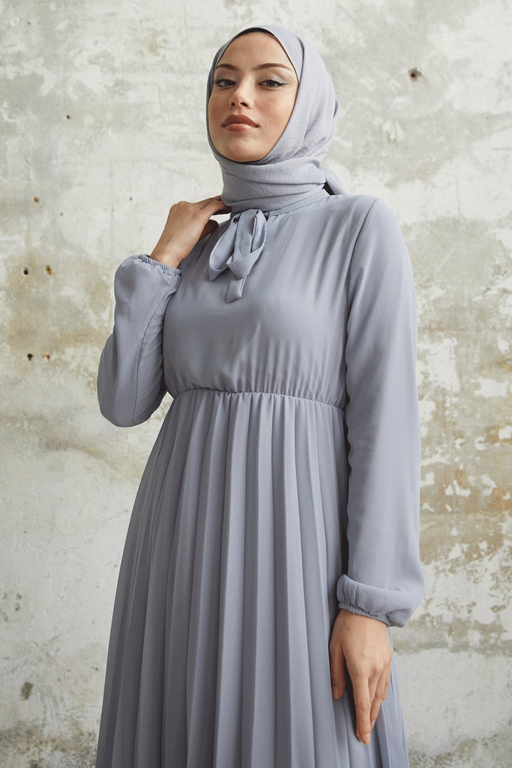 MDS Women Piliseli Limelda Chiffon Dress - Gray - Misterbianco