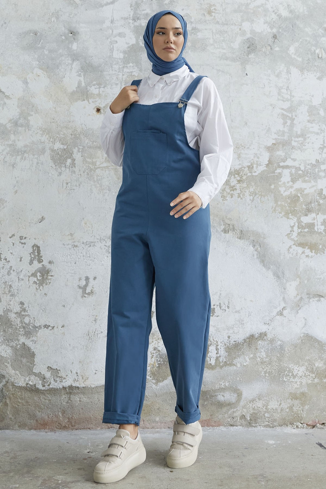 MDS Women Renia Wide Leg Jumpsuit - Indigo - Walnut Creek