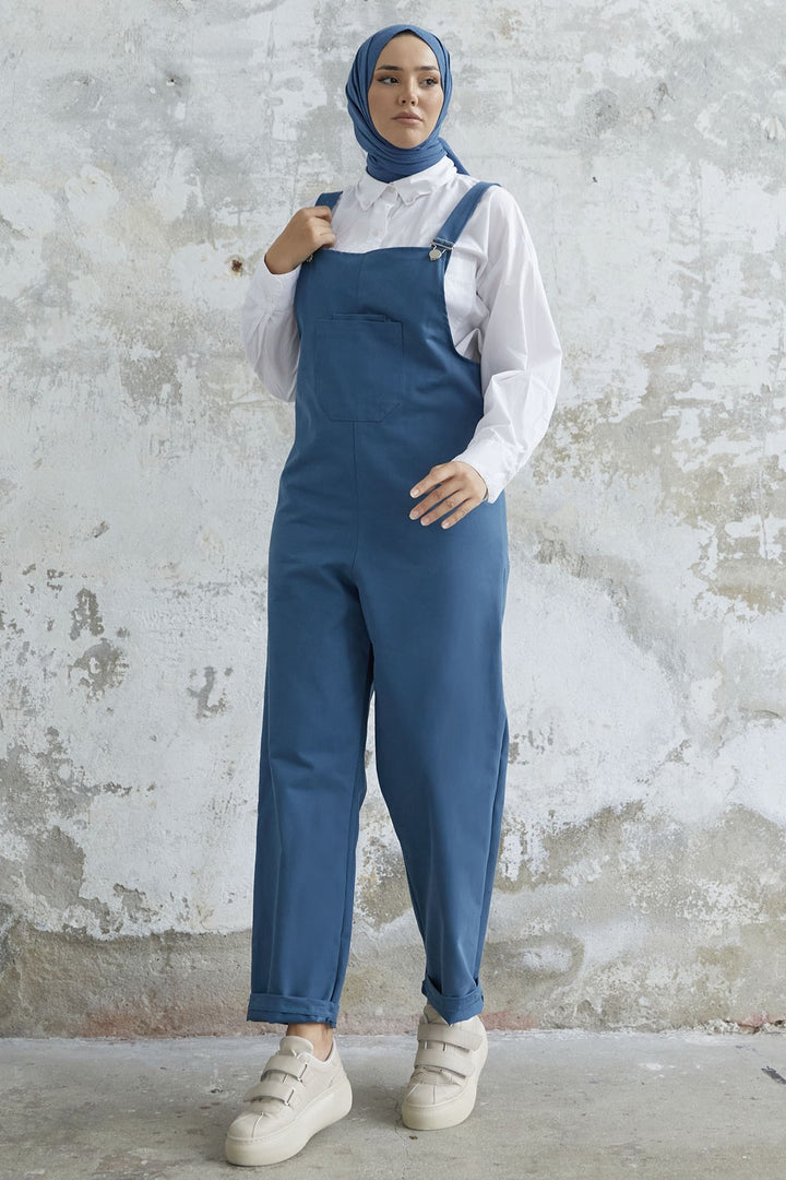 MDS Women Renia Wide Leg Jumpsuit - Indigo - Walnut Creek