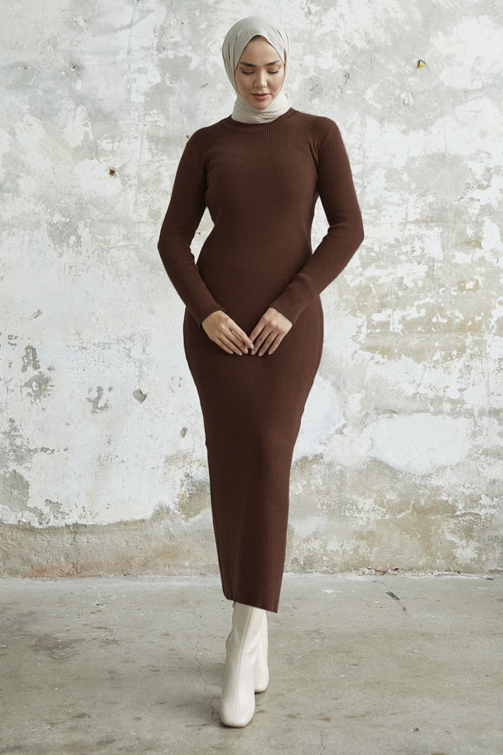 MDS Women Loyes Threaded Knit Dress - Terracotta - Florence