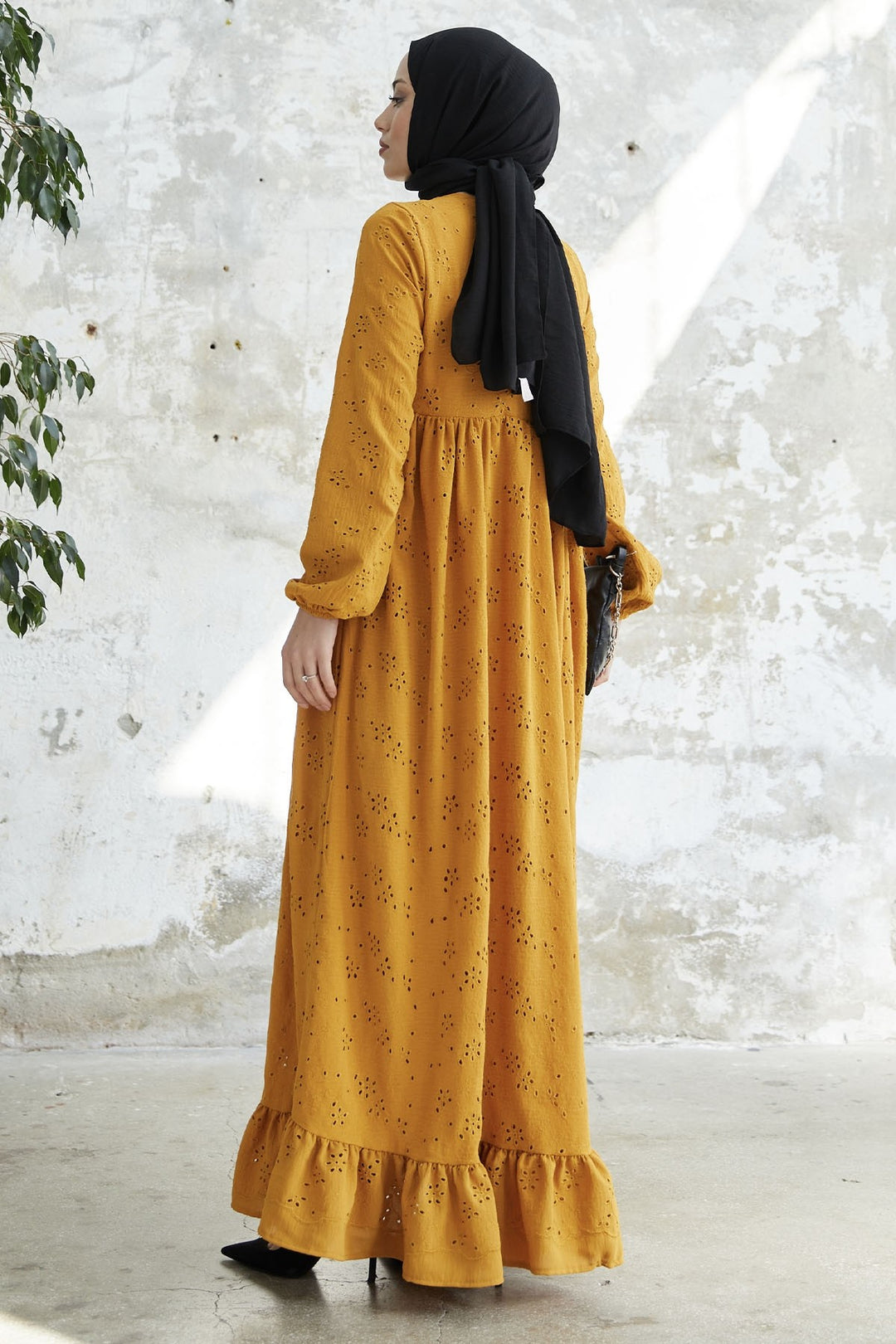 MDS Women Tasseled Embroidered Dress - Mustard - Bourg-en-Bresse