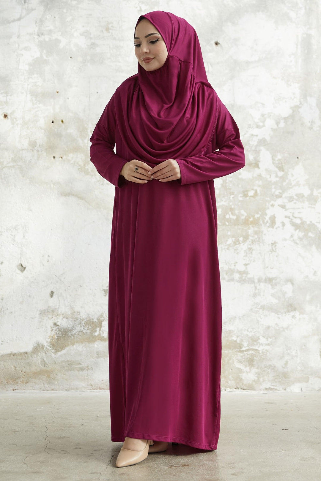 MDS Women One Piece Prayer Dress - Purple - Wakefield