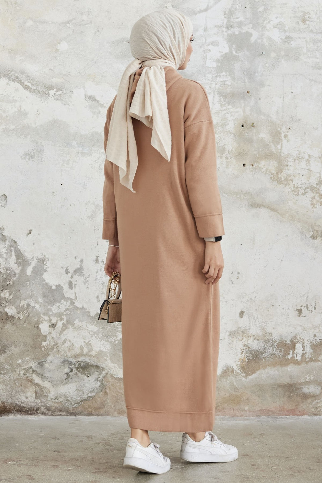 MDS Women Ivona Hooded Knit Dress - Camel - Ramsgate