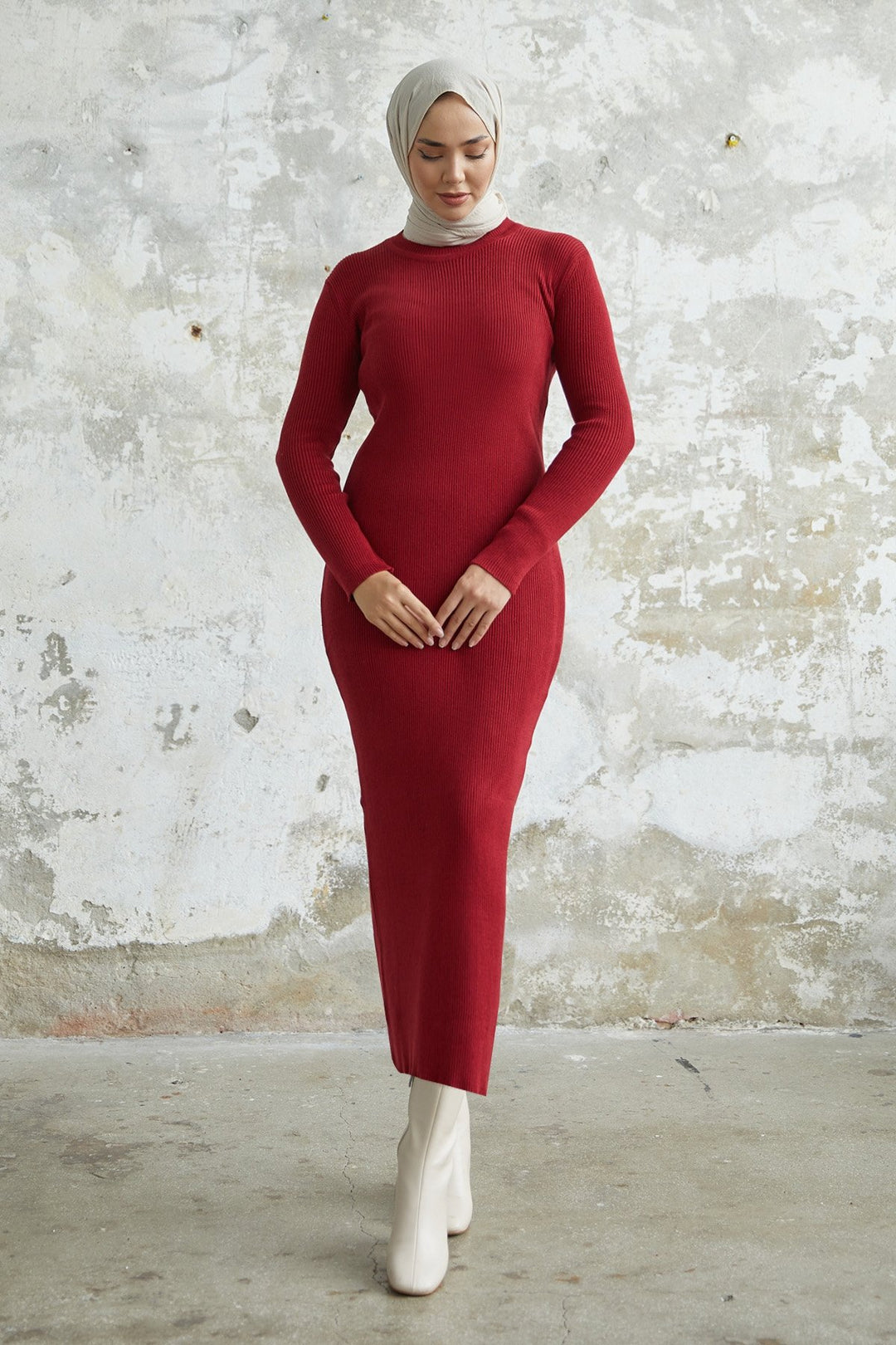 MDS Women Loyes Threaded Knit Dress - Red - Newark