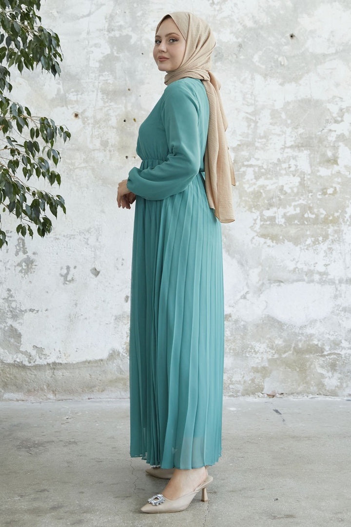 MDS Women Piliseli Limelda Chiffon Dress - Turquoise - Cassino