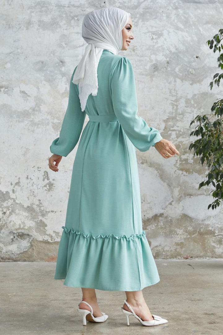 MDS Women Meyra Buttoned A-line Dress - Light Green - Norwich