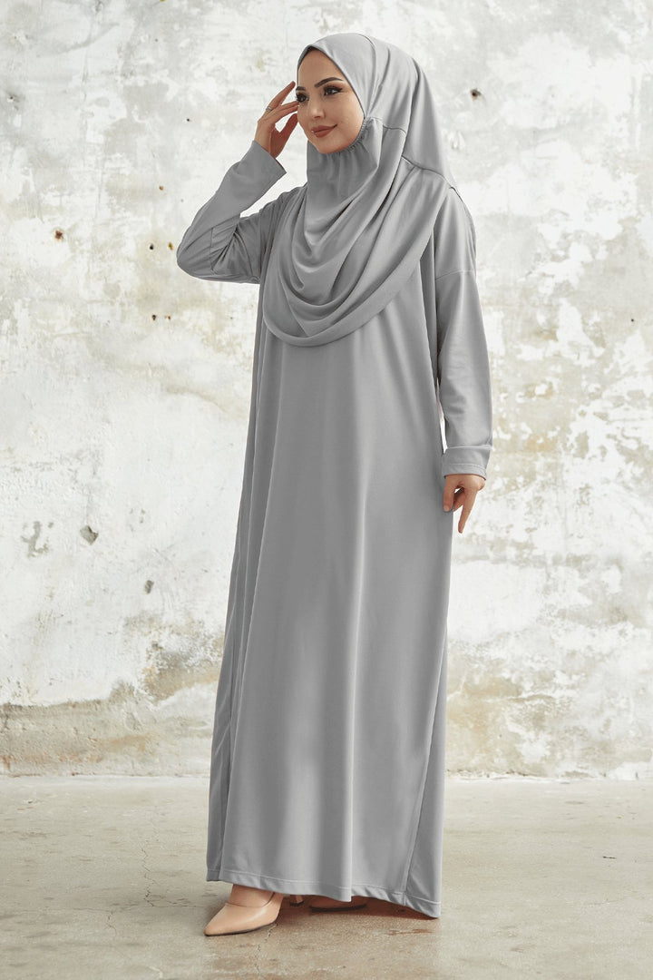 MDS Women One Piece Prayer Dress - Gray - Kateríni