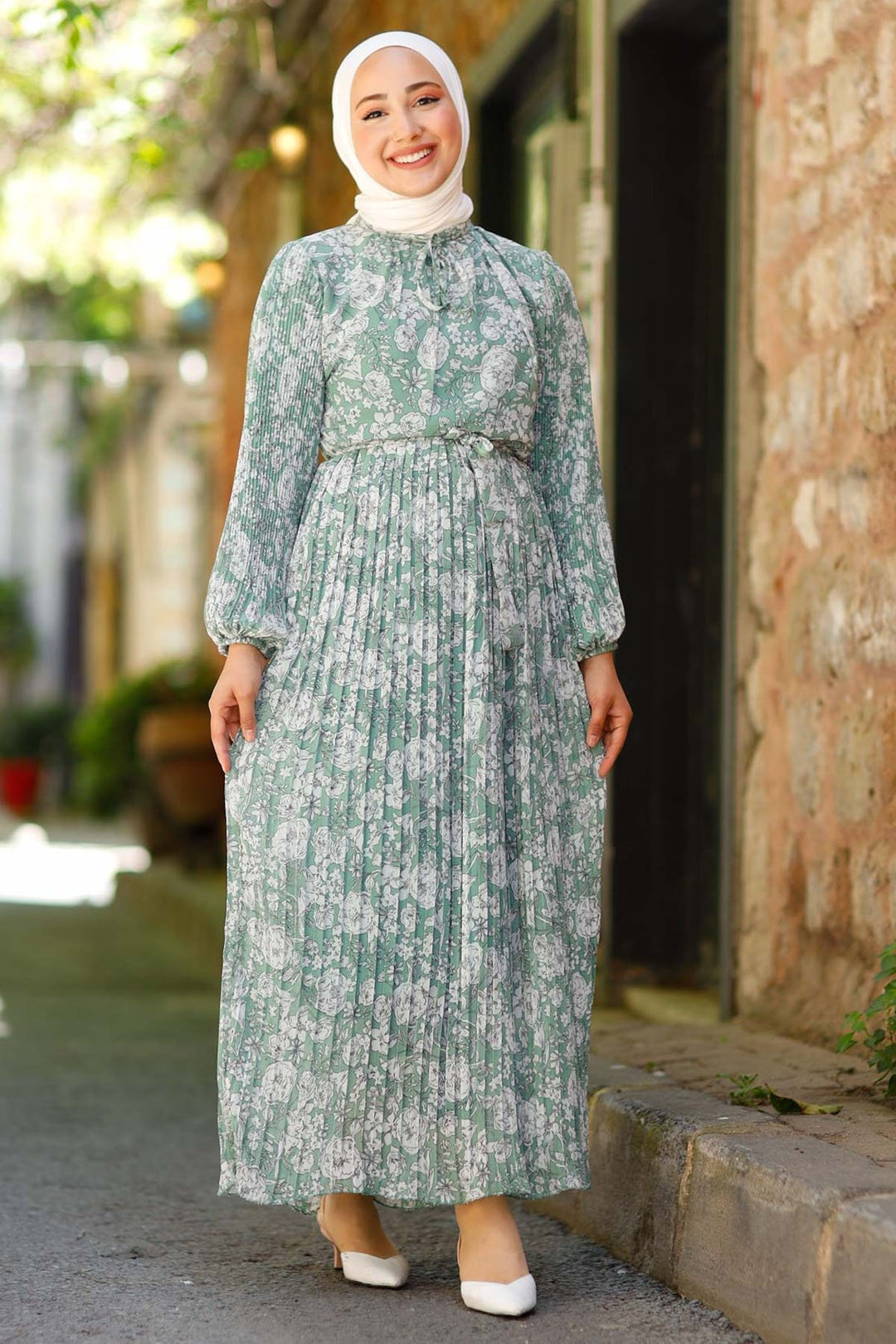 MDS Women Piliseli 6085 Chiffon Dress - Mint - Aspen Hill